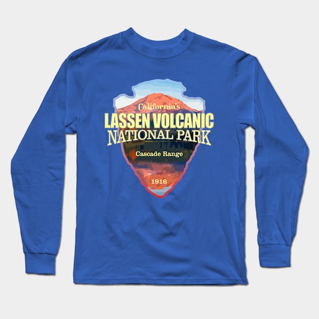 Lassen Volcanic NP (arrowhead) Long Sleeve T-Shirt by grayrider